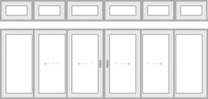 6-Wide with Multiple Transoms