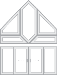 4-Wide with Hexagon and Trapezoinds